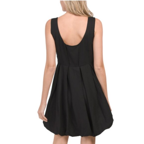 CYNTHIA ROWLEY Black Linen Blend Pleated Bubble Bottom Dress - NWT CYNTHIA ROWLEY Black Linen Blend Pleated Bubble Bottom Dress - NWT